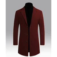 Chester | Refined Long Overcoat in Black