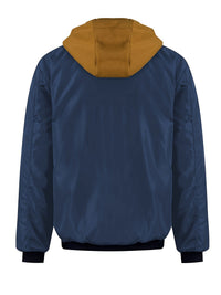 Brooks | Hooded Zip-Up Jacket in Black