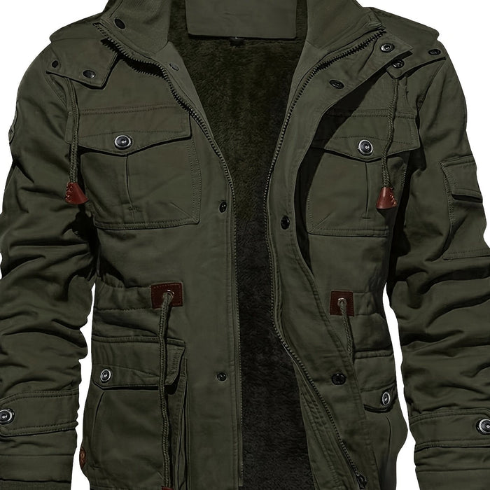 Kingsley | Men's Utility Jacket with Hood and Plush Lining
