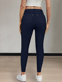 Emmeline | High-Waisted Skinny Jeans in Khaki