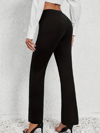 Everly | Tailored Straight-Leg Trousers in Black