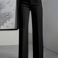 Gillian | Tailored Wide-Leg Trousers in White