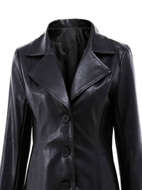 Fiona | Tailored Mid-Length Coat in Black
