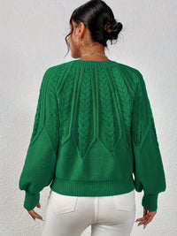 Ophelia | Relaxed Cable-Knit Sweater in White