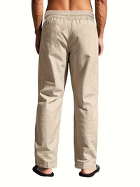 Gregory | Relaxed Drawstring Trousers in White