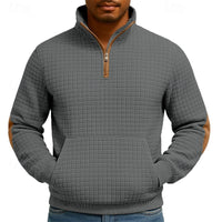Walter | Men's Quarter Zip Pullover with Texture and Structured Finish