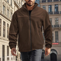 Jarvis | Men's Full Zip Jacket with Stand Collar and Soft Warmth