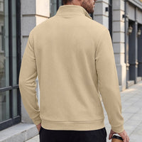 Grady | Men's Quarter Zip Pullover with Textured Knit and Classic Cut
