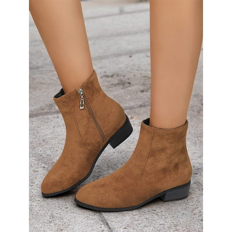 Hazel | Women's Ankle Boots with Low Block Heel and Tailored Shape