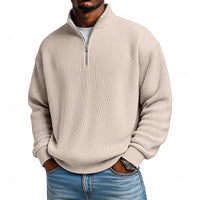 Nash | Men's Quarter Zip Pullover with Ribbed Texture and Easy Fit