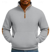 Walter | Men's Quarter Zip Pullover with Texture and Structured Finish