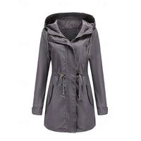 Esme | Women's Longline Utility Coat with Hood and Flattering Shape