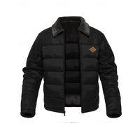 Ewan | Men's Quilted Puffer Jacket with Fur Collar and Warm Lining