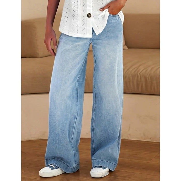 Lorna | Relaxed Wide-Leg Jeans in Blue
