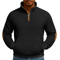 Walter | Men's Quarter Zip Pullover with Texture and Structured Finish