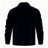 Dalton | Ribbed Fleece-Lined Jacket in Brown