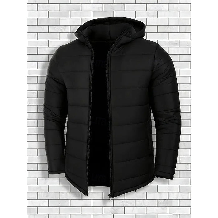 Nigel | Men's Hooded Puffer Jacket with Soft Padding and Neat Shape