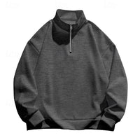 Grant | Men's Quarter Zip Pullover with Standing Collar and Soft Knit