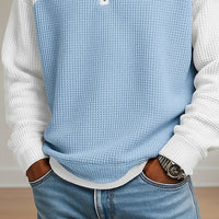 Nathaniel | Men's Quarter Zip Pullover with Gentle Texture and Warm Knit