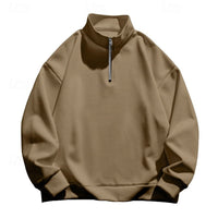 Grant | Men's Quarter Zip Pullover with Standing Collar and Soft Knit