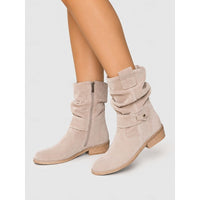 Josephine | Women's Ankle Boots with Block Heel and Slouch Shape