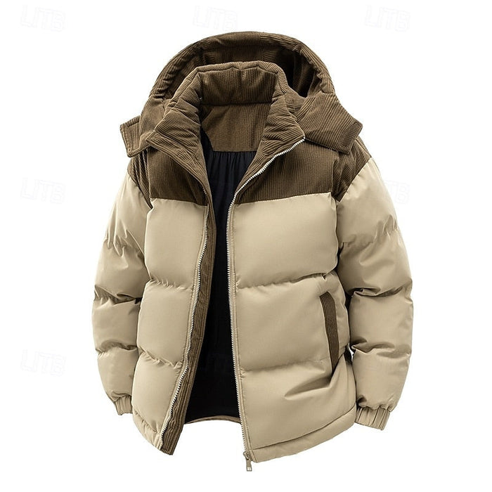 Errol | Men's Hooded Puffer Jacket with Cosy Padding and Festive Feel