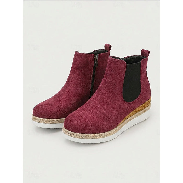 Ottilie | Women's Chelsea Boots with Wedge Heel and Classic Shape