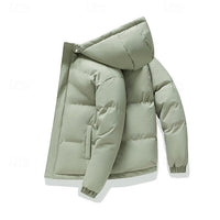 Leland | Men's Hooded Puffer Jacket with Thick Padding and Roomy Fit