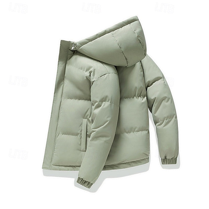 Leland | Men's Hooded Puffer Jacket with Thick Padding and Roomy Fit