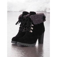 Ramona | Women's Ankle Boots with Lace Up Front and Warm Lining