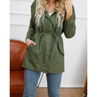 Esme | Women's Longline Utility Coat with Hood and Flattering Shape