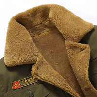 Cormac | Rugged Lined Winter Jacket in Army Green