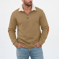Clayton | Men's Quarter Zip Pullover with Standing Collar and Cosy Knit