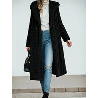Marion | Women's Longline Coat with Hood and Open Front