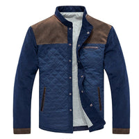 Roman | Men's Quilted Jacket with Colour Block Panels and Clean Design