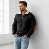 Clayton | Men's Quarter Zip Pullover with Standing Collar and Cosy Knit