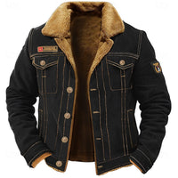 Cormac | Rugged Lined Winter Jacket in Army Green