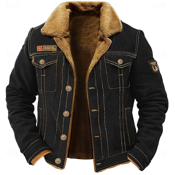 Cormac | Rugged Lined Winter Jacket in Army Green