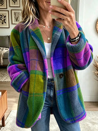 Henrietta | Women's Check Jacket with Tailored Shape and Soft Feel