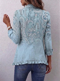 Lois | Women's Boho Jacket with Ruffled Trim and Flattering Shape