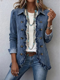 Lois | Women's Boho Jacket with Ruffled Trim and Flattering Shape