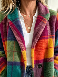 Henrietta | Women's Check Jacket with Tailored Shape and Soft Feel