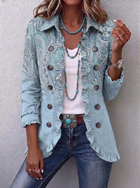 Lois | Women's Boho Jacket with Ruffled Trim and Flattering Shape
