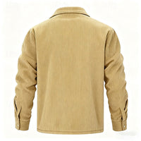 Dalton | Ribbed Fleece-Lined Jacket in Navy Blue