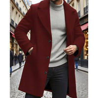 Chester | Refined Long Overcoat in Light Grey