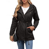 Esme | Women's Longline Utility Coat with Hood and Flattering Shape