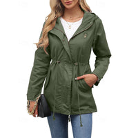 Esme | Women's Longline Utility Coat with Hood and Flattering Shape