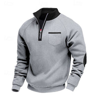 Jasper | Men's Quarter Zip Pullover with Stand Collar and Soft Feel