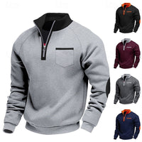 Jasper | Men's Quarter Zip Pullover with Stand Collar and Soft Feel