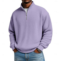 Nash | Men's Quarter Zip Pullover with Ribbed Texture and Easy Fit